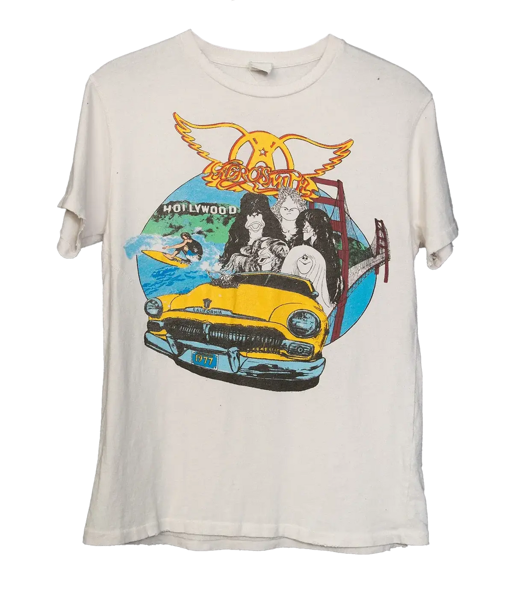 aerosmith t shirt white