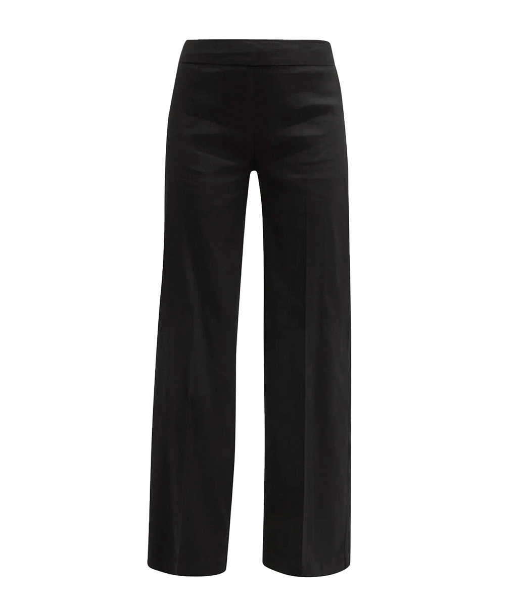 Flavia Linen Pants in Black Calexico