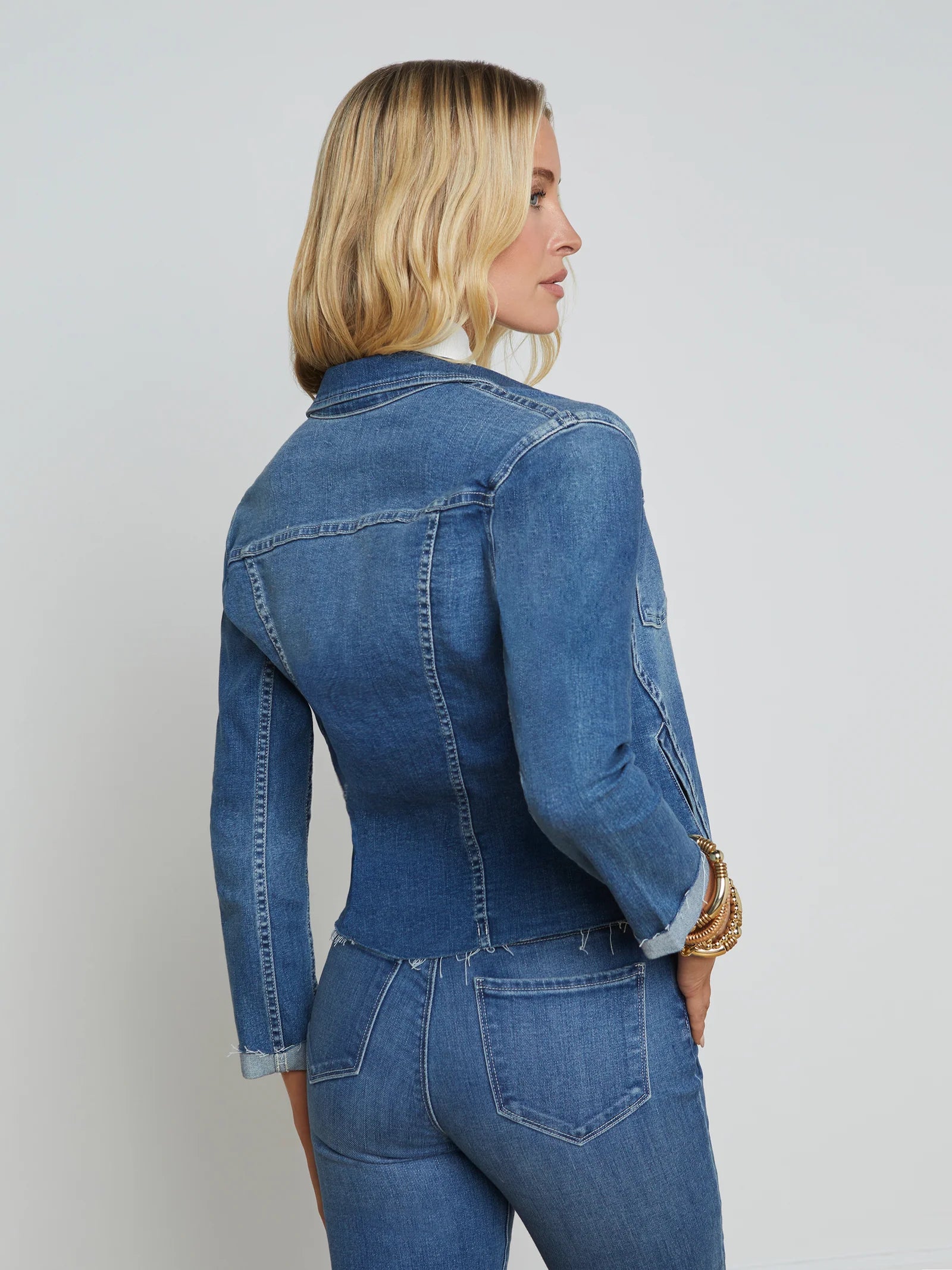 Janelle Slim Raw Jacket in Stanton