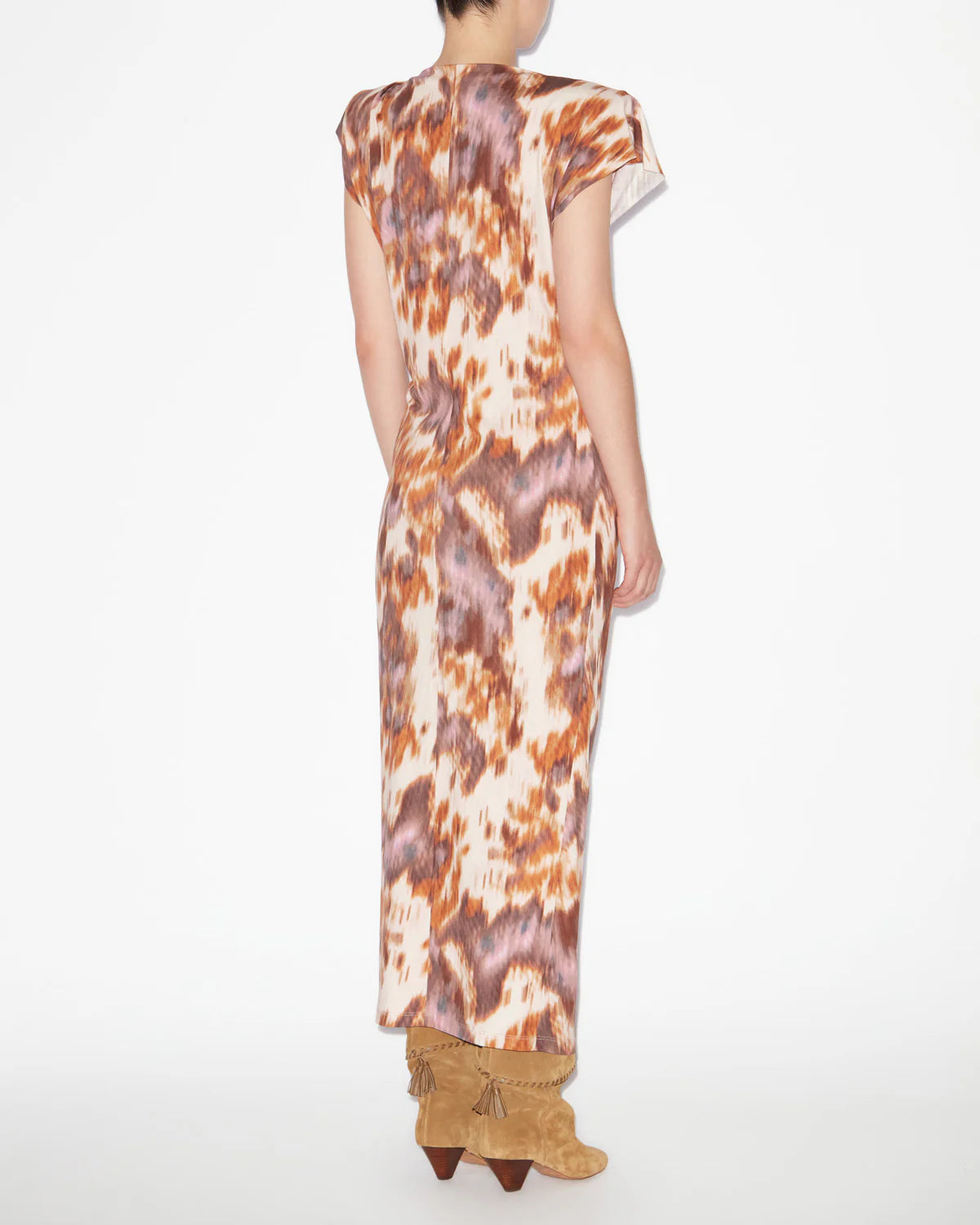 Nadela Dress in Ecru Ochre