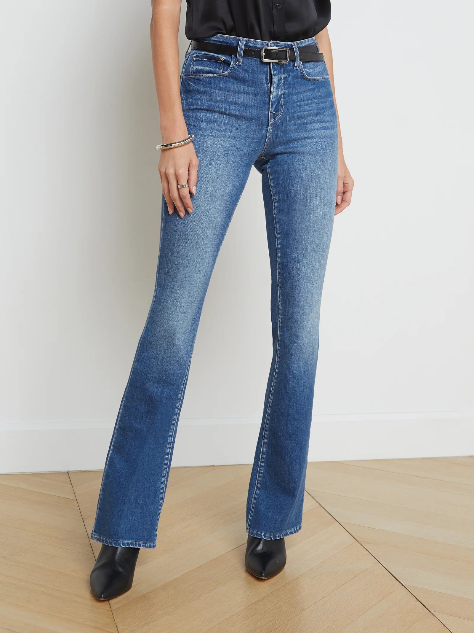 Selma H/R Sleek Baby Boot Jean in Cambridge