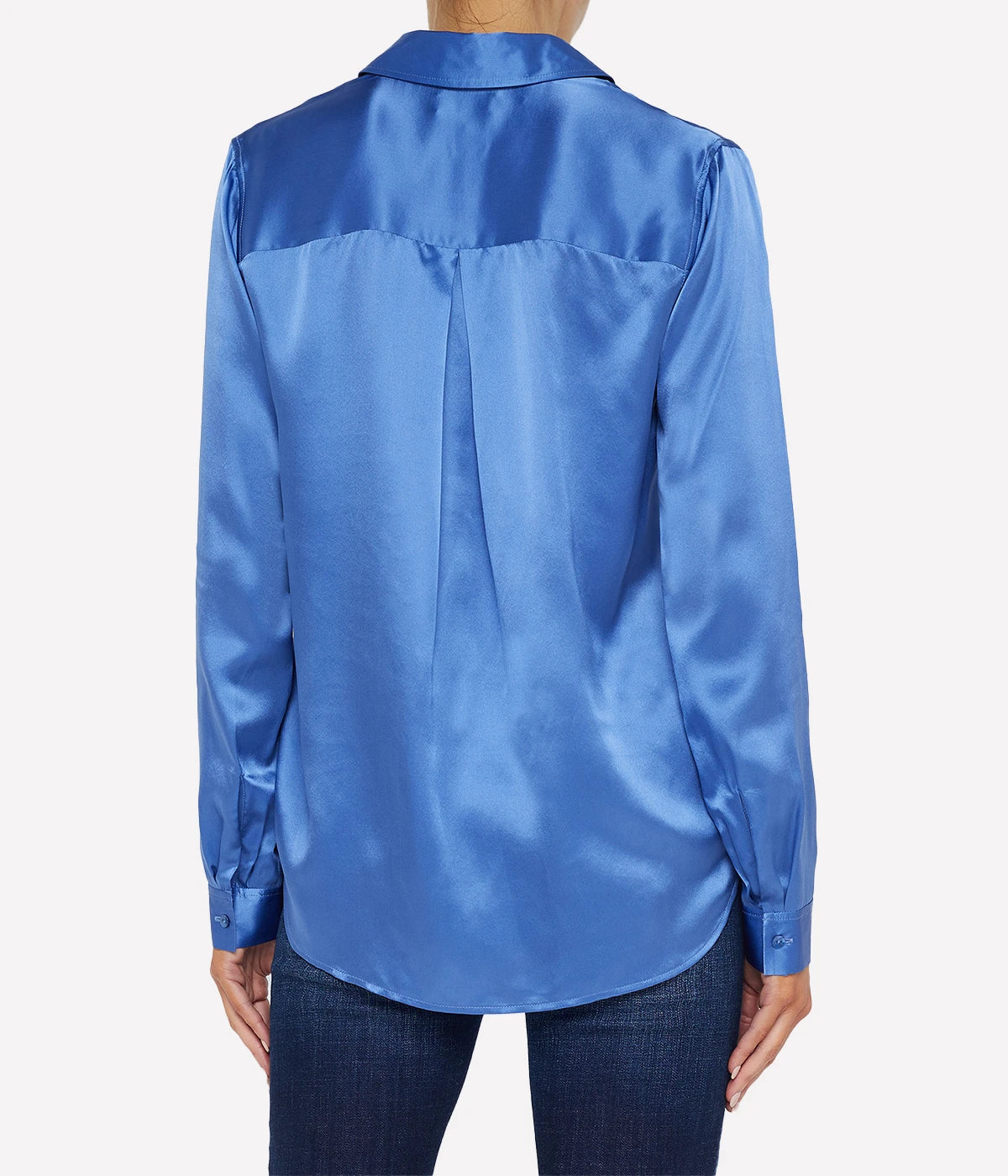 Tyler Long Sleeve Blouse in Dusty Periwinkle