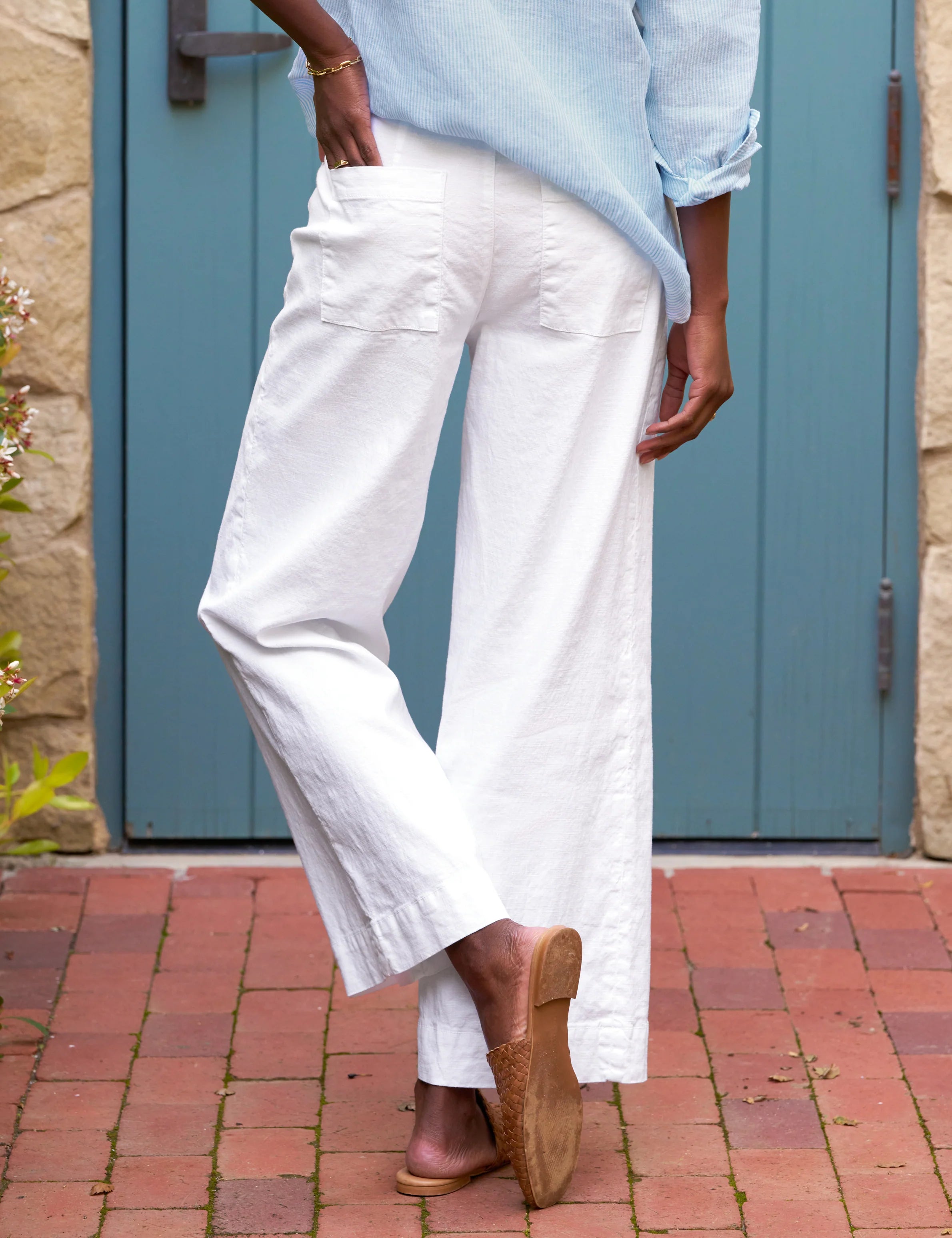 Wexford Trouser in White Performance