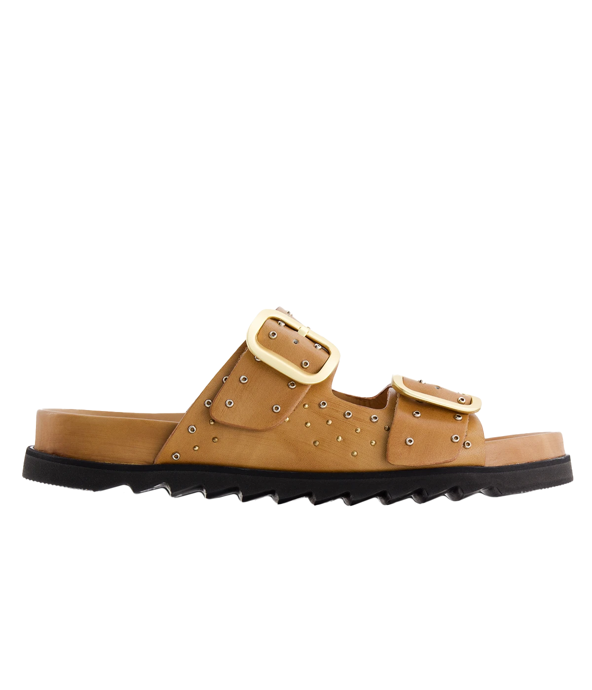 Made from premium Italian leather, these sandals are designed with adjustable buckles that perfectly complement the polished studs and eyelets, creating a refined yet relaxed look.