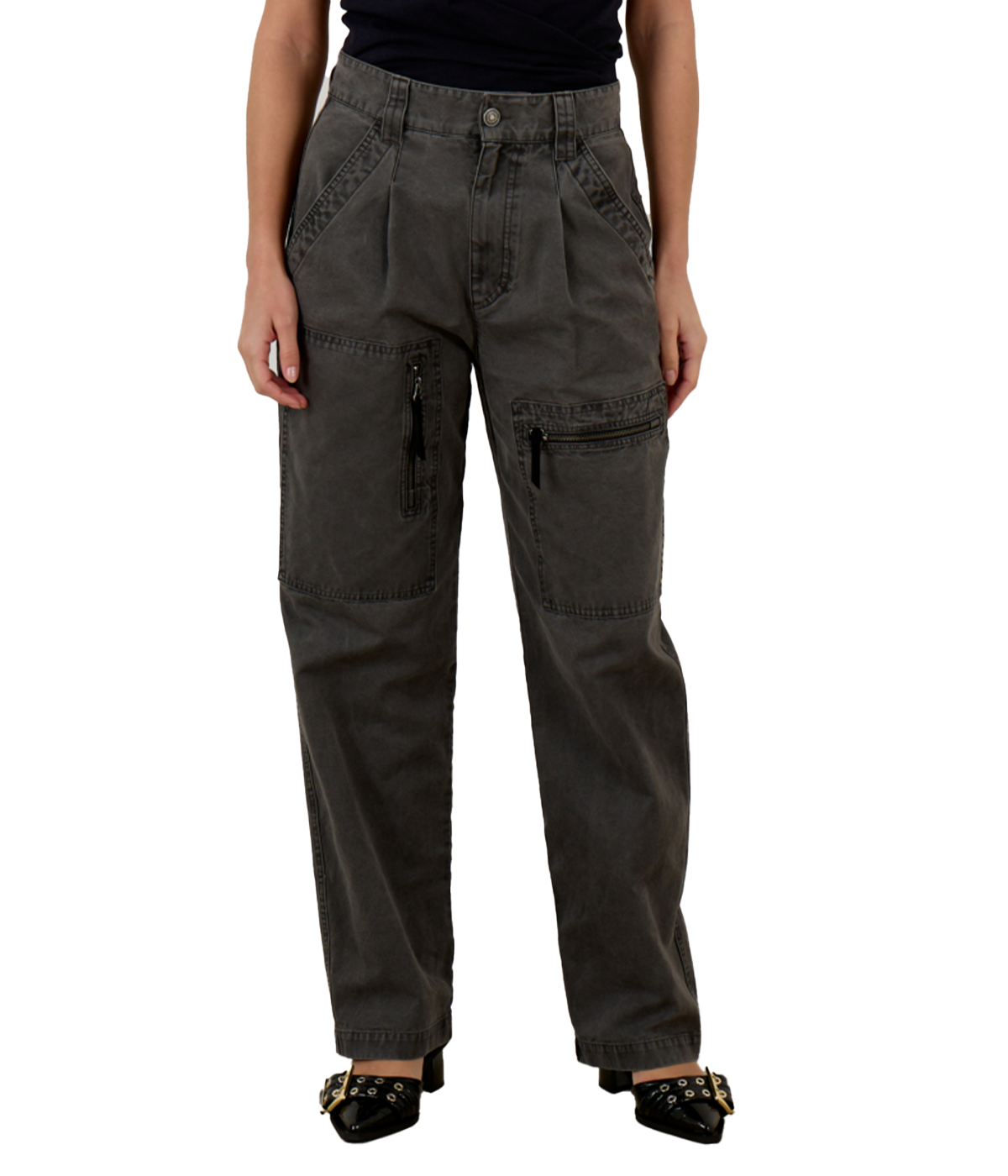 Kanna Pants in Faded Black