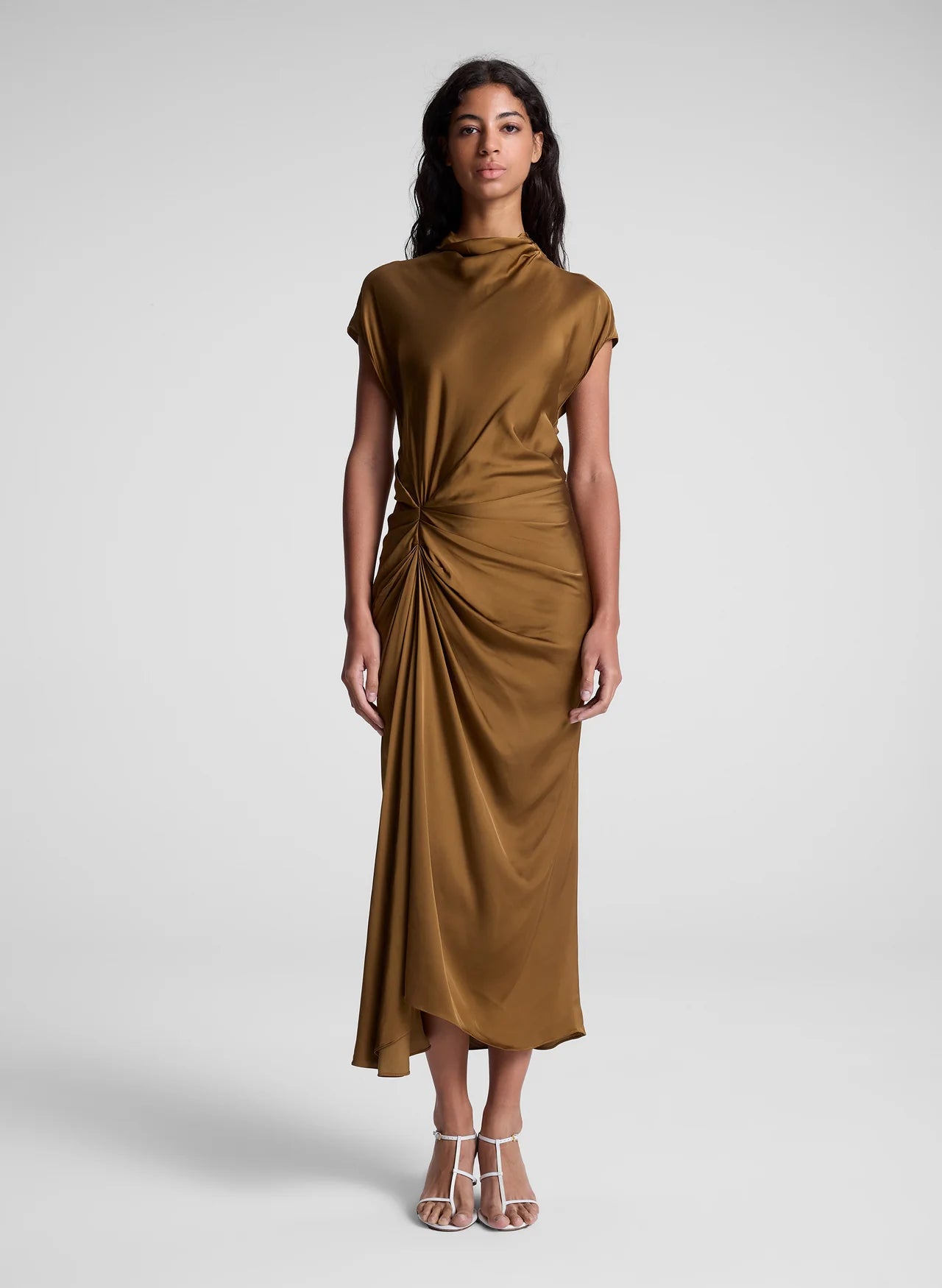 Alma Dress in Aged Bronze