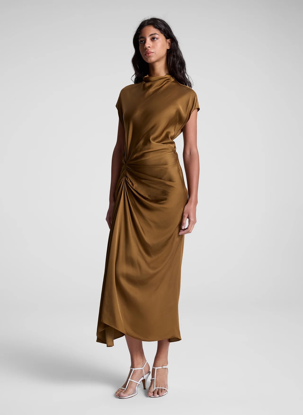 Alma Dress in Aged Bronze