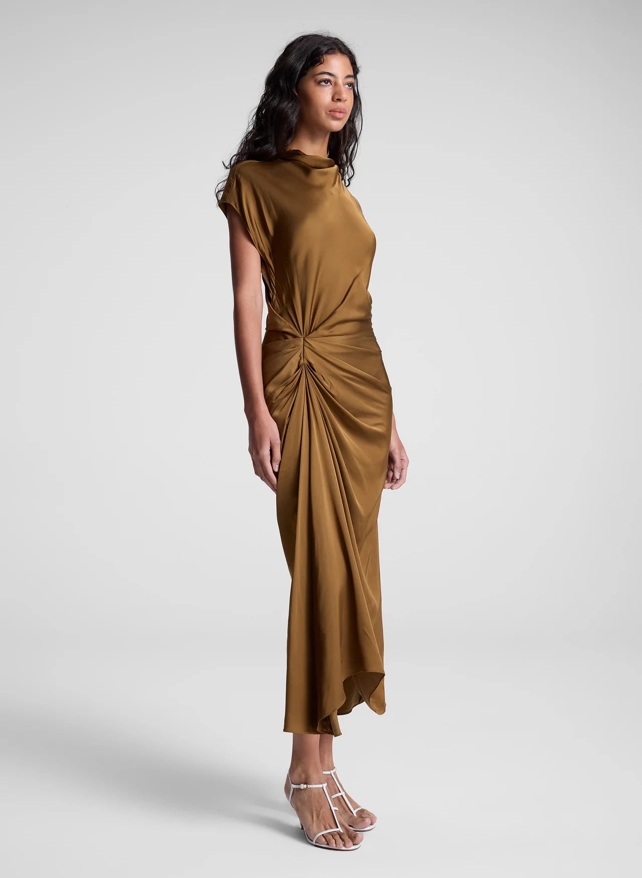 Alma Dress in Aged Bronze