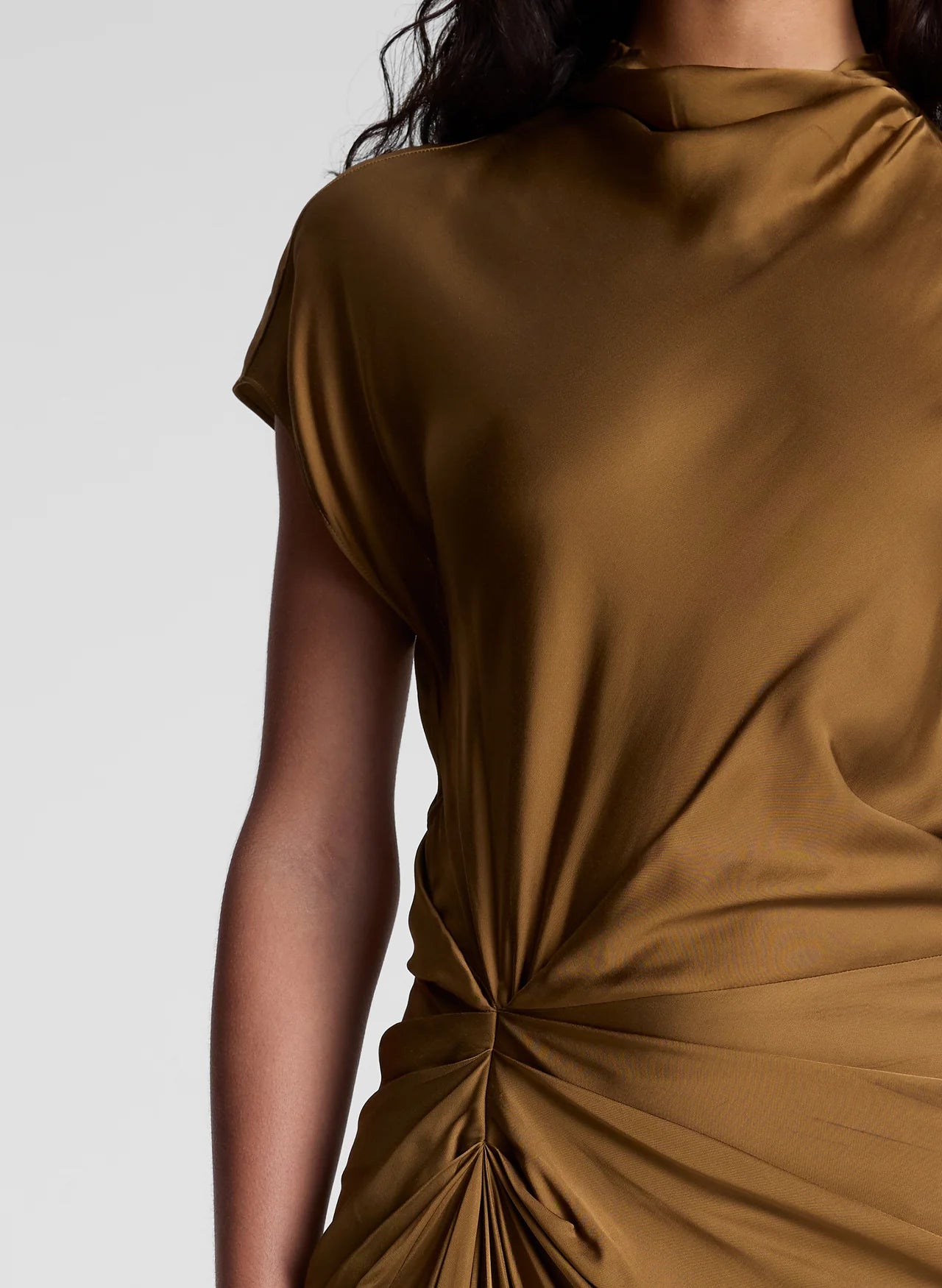 Alma Dress in Aged Bronze