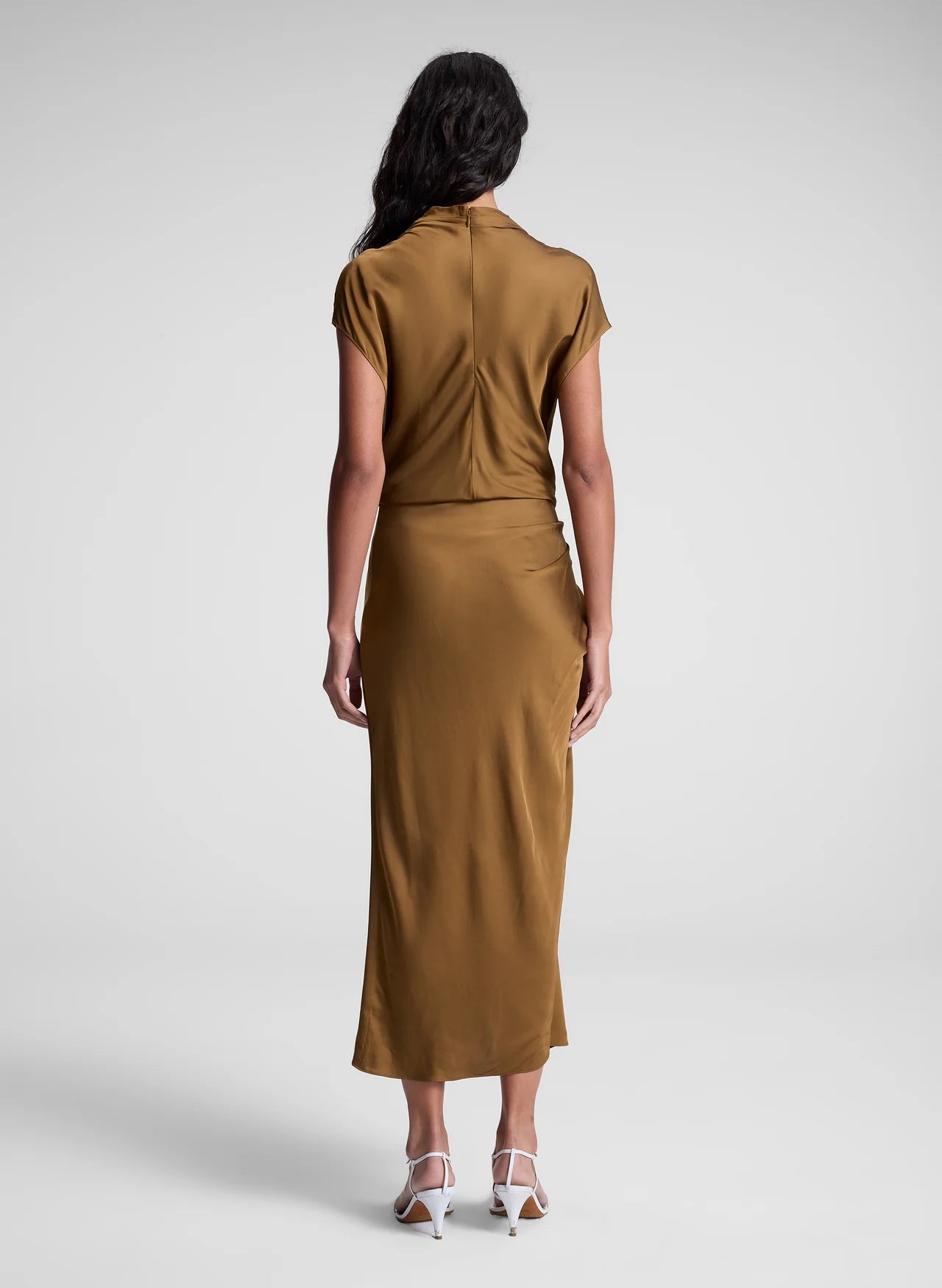 Alma Dress in Aged Bronze