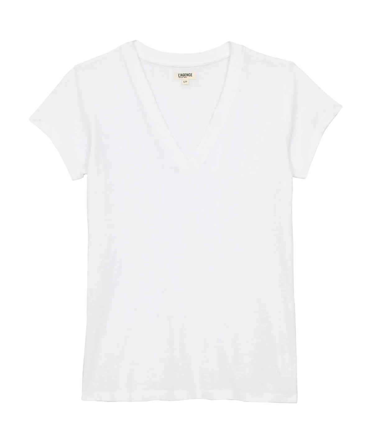 Becca V-Neck Tee in White