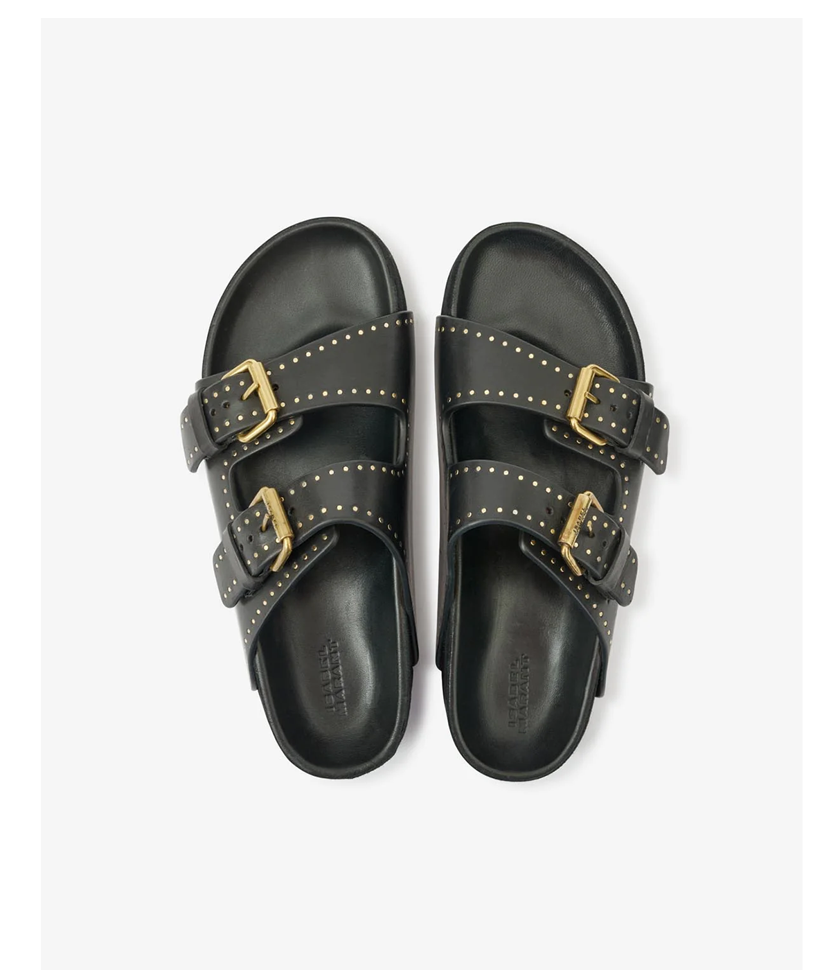 Lennyo Sandal in Black Leather