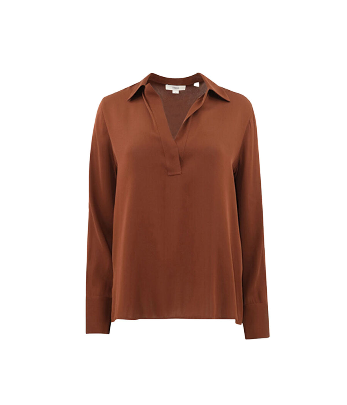 Pull Over Long Sleeve Polo in Deep Rosewood