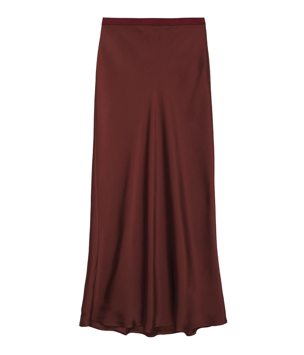 Bar Silk Skirt in Red Cherry – Calexico