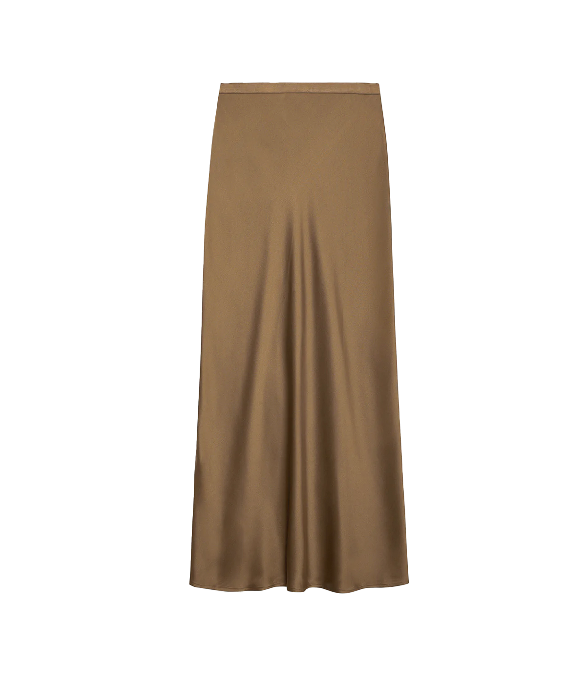 Bar Silk Skirt in Sepia