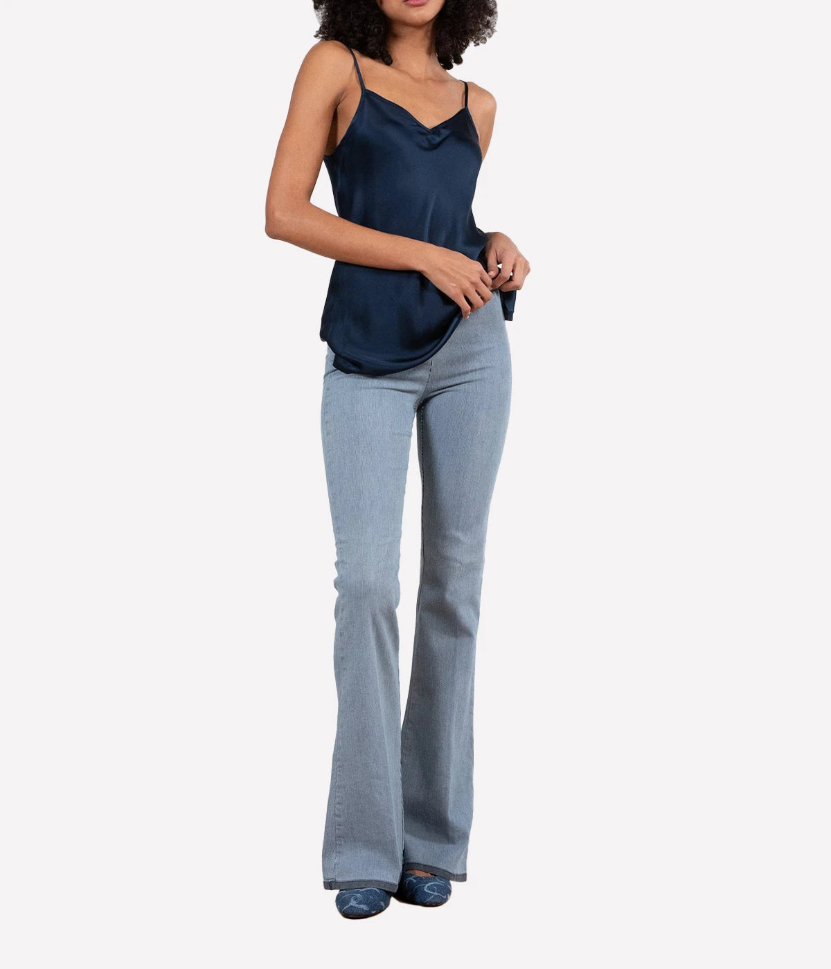 Bellini Pant in Stripe Denim