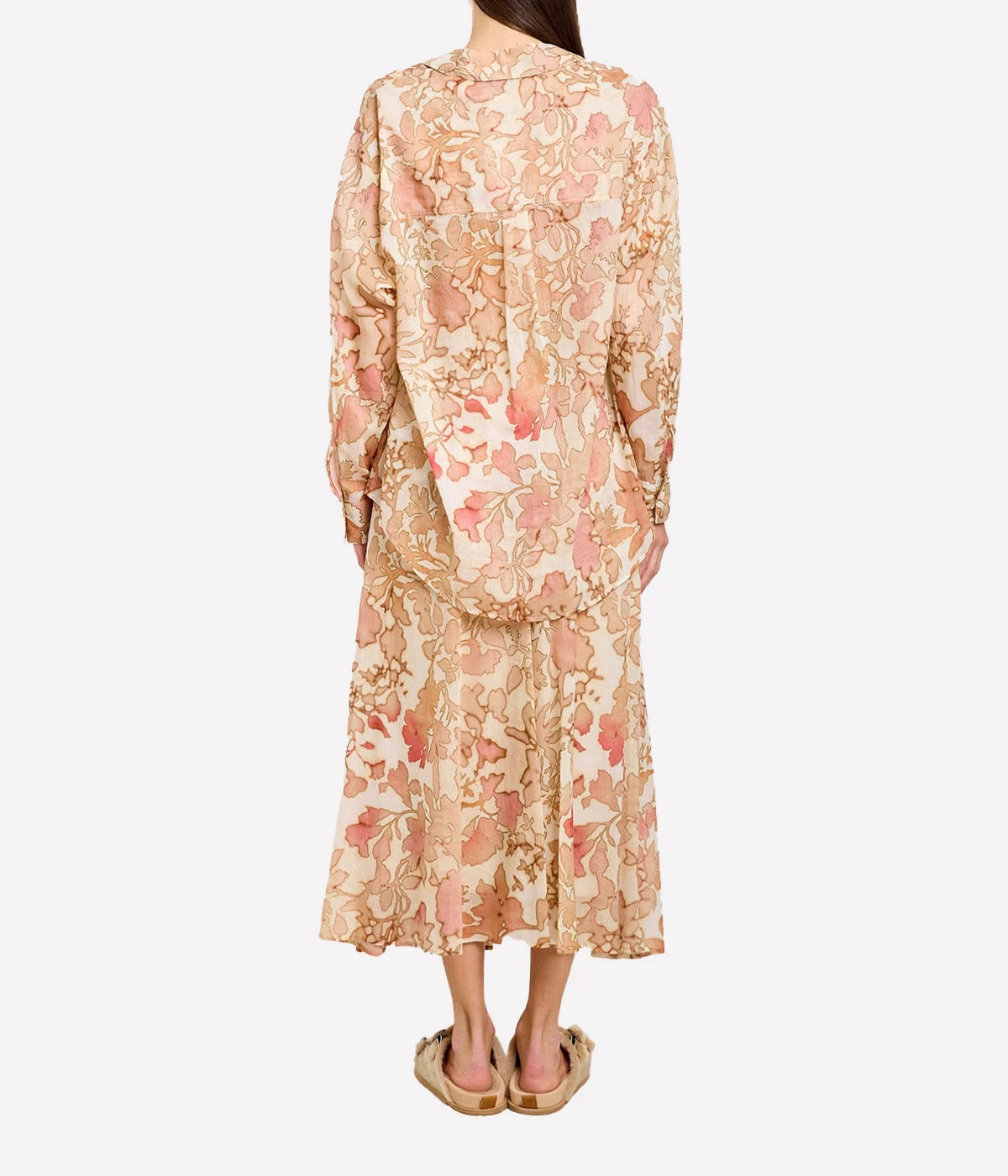 Bloom Mist Oversized Shirt in Cerise