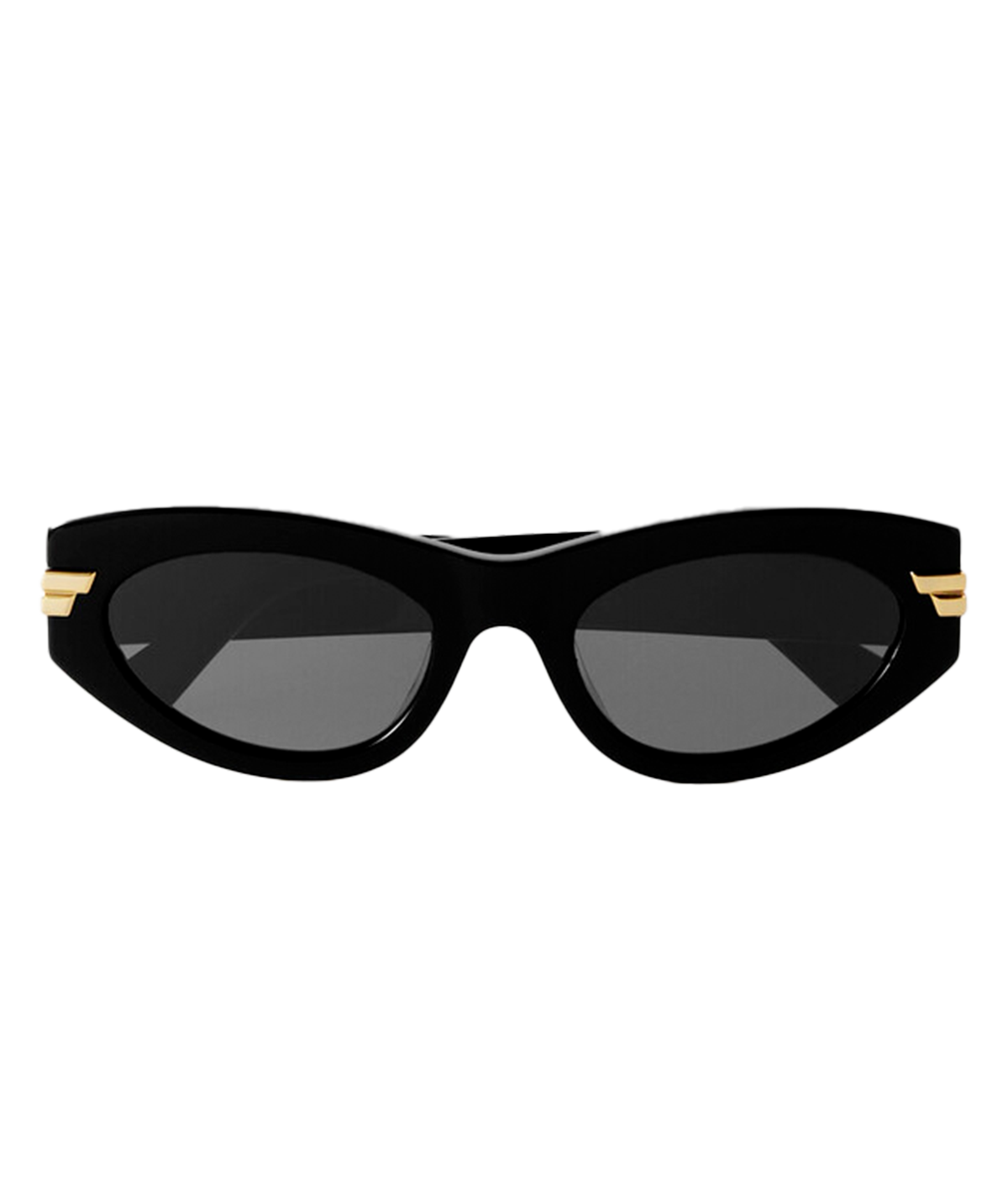 Cat Eye Sunglass in Black Gold