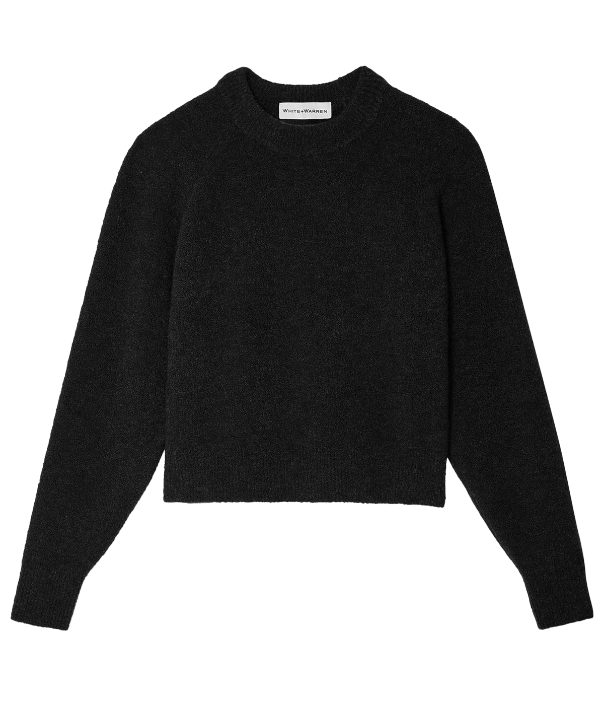 Boucle Cashmere Sweatshirt in Black