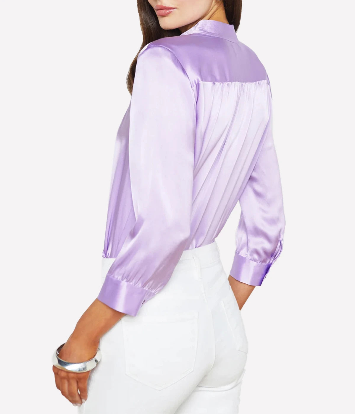 Brisbane 3/4 Sleeve Blouse in Lilac