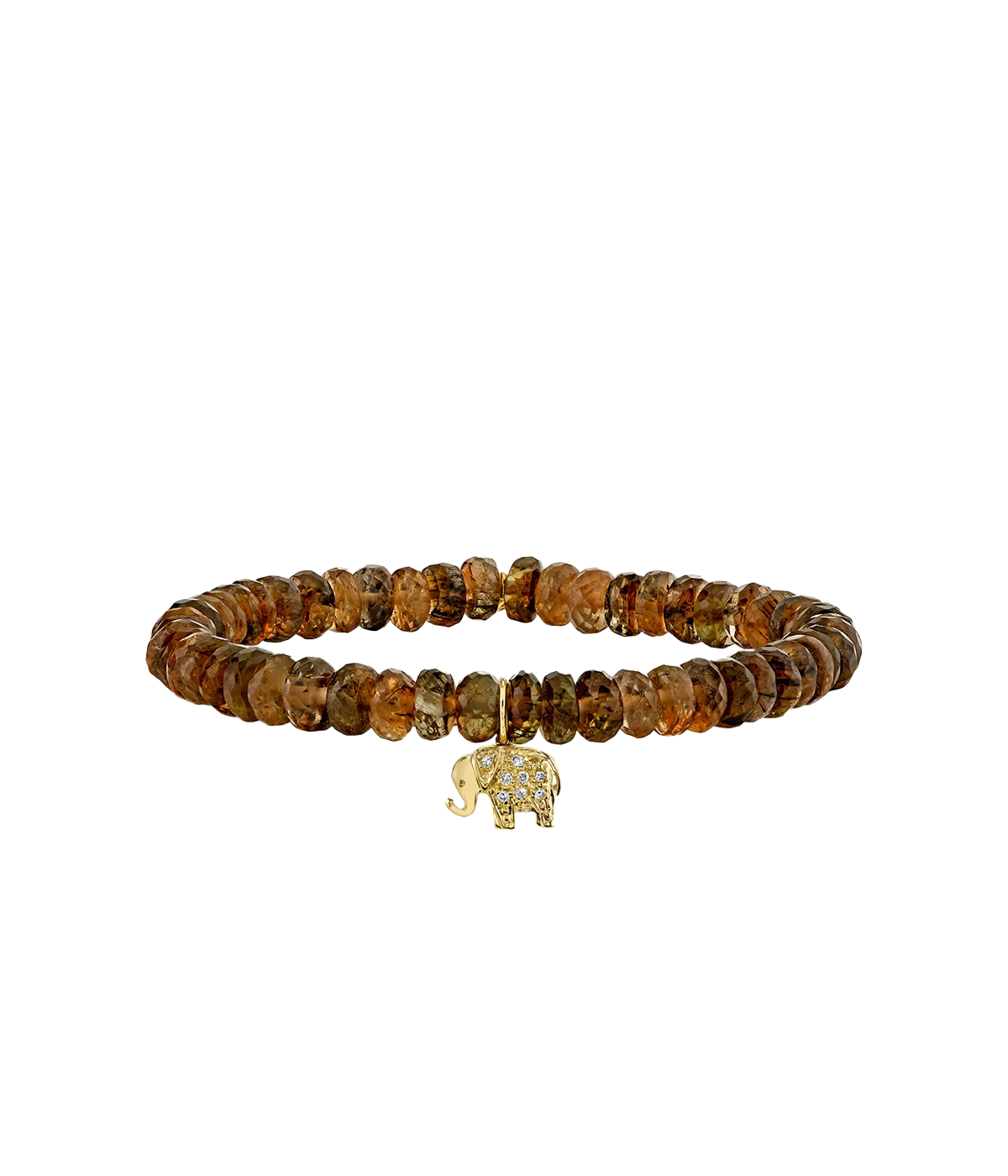 Mini Elephant Bracelet in 14K Yellow Gold