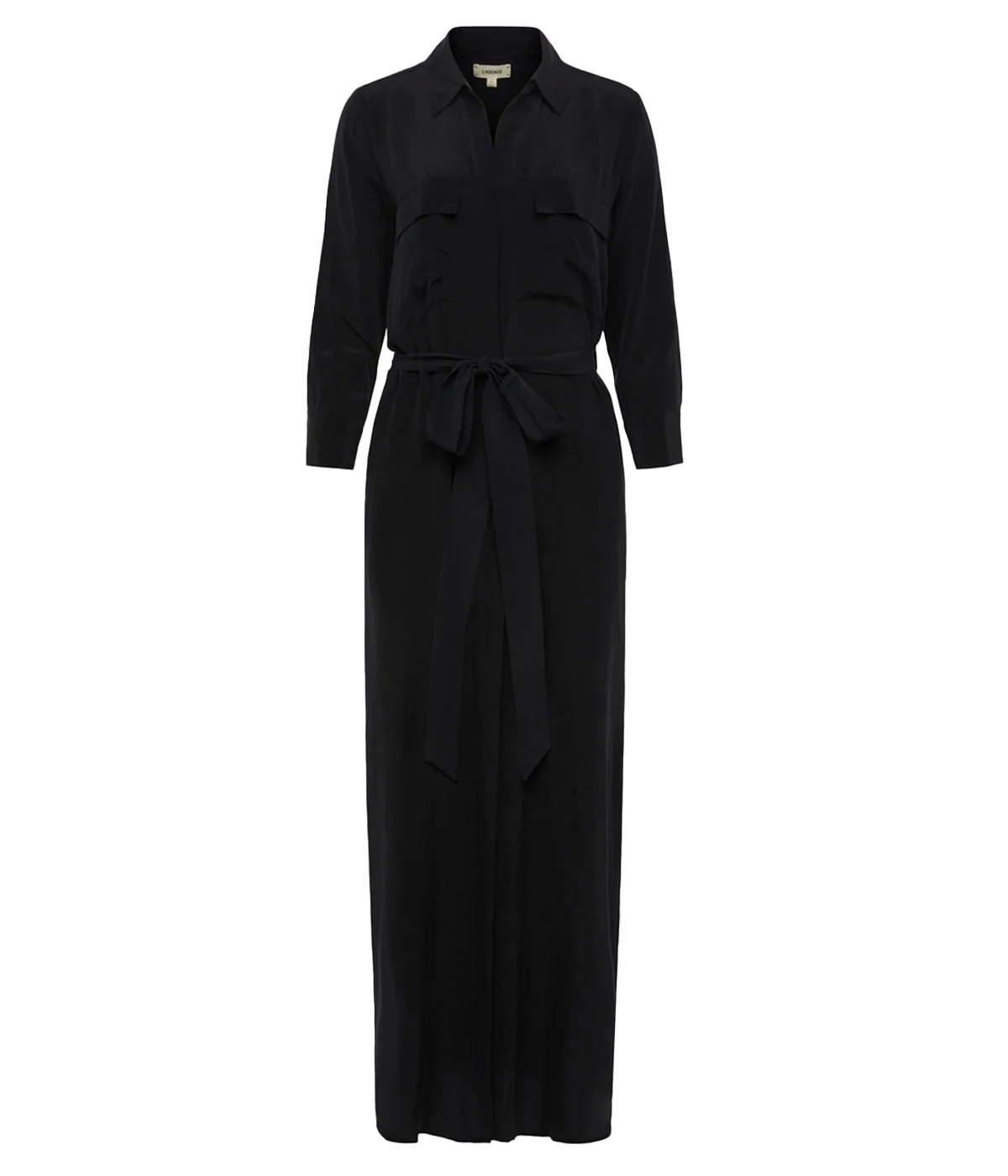 Cameron Long Shirt Dress in Black