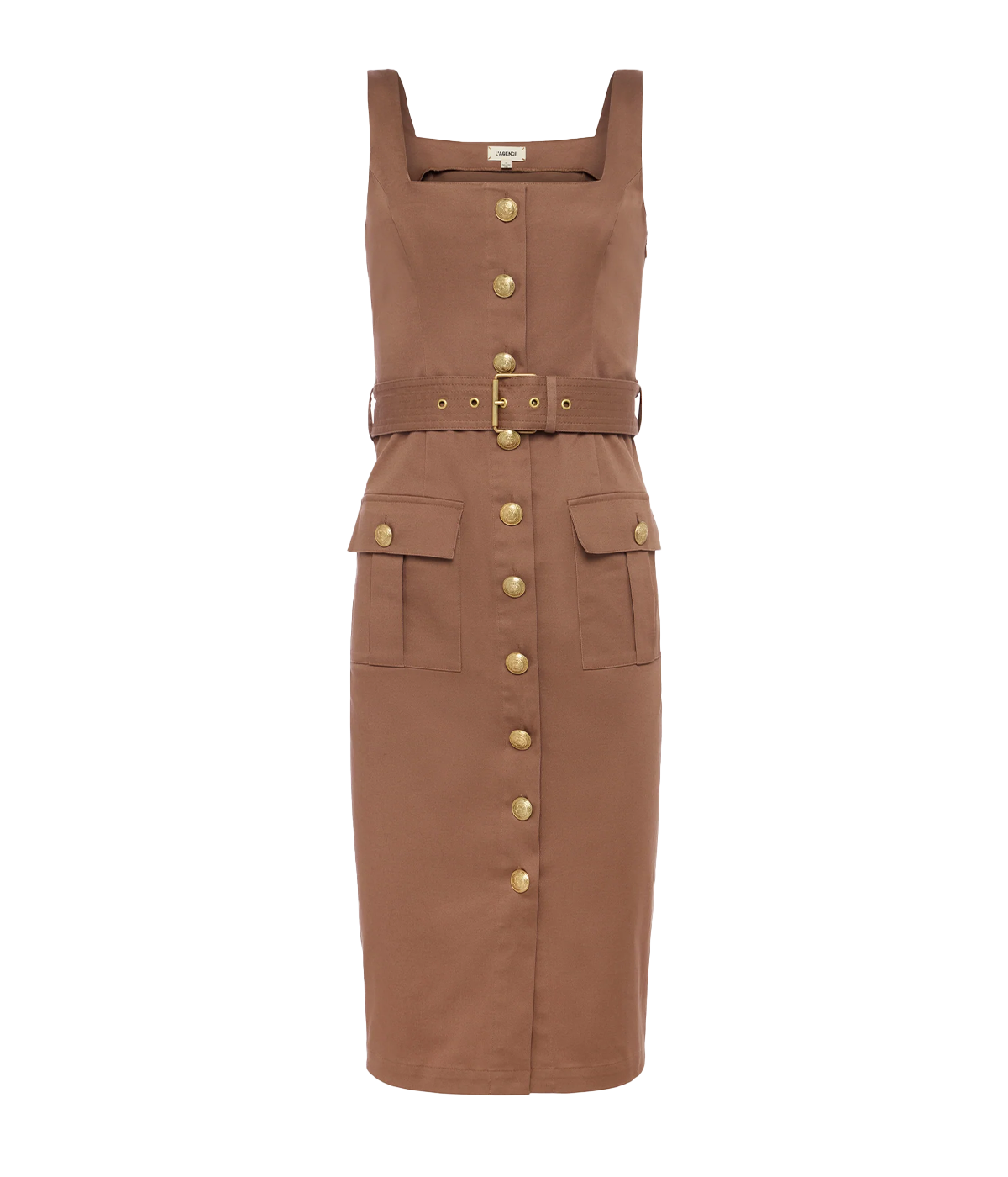 Structured Fit: Designed to enhance your figure, providing a polished and sophisticated look.
Waist Belt: The removable belt allows you to customize the fit and style according to your preference.
Practical Pockets: Button flap pockets add functionality without compromising on style.
Rich Chocolate Brown Color: A classic hue that exudes elegance and pairs well with various accessories.