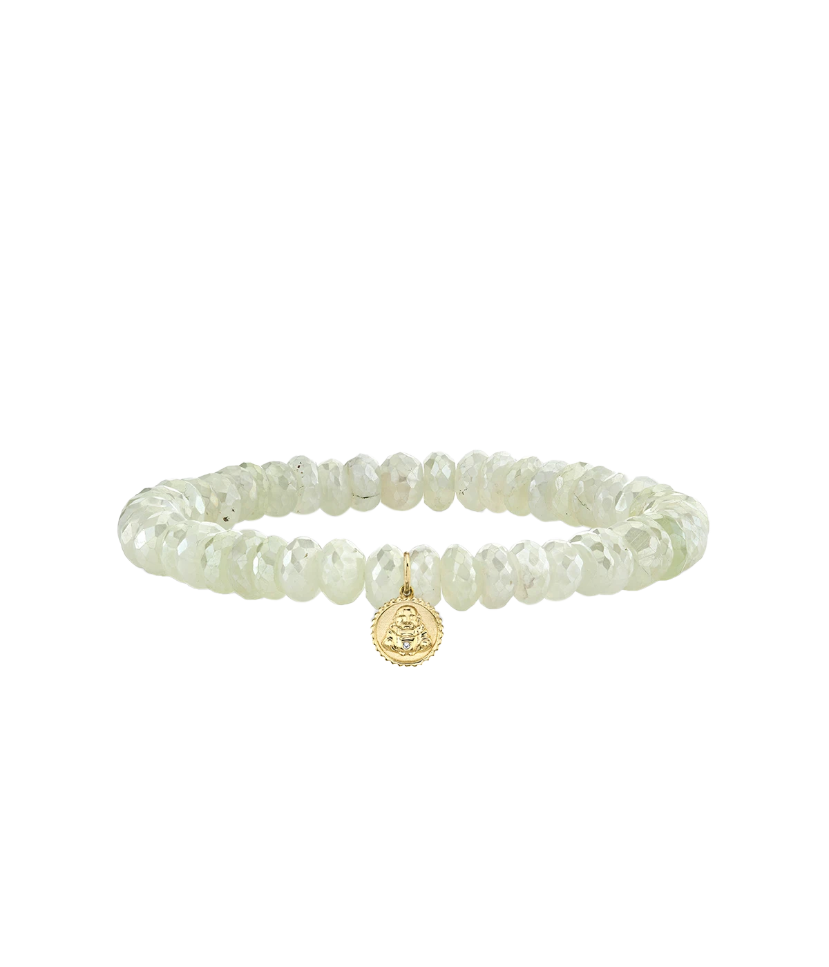 Sitting Buddah Bracelet in 14K Yellow Gold