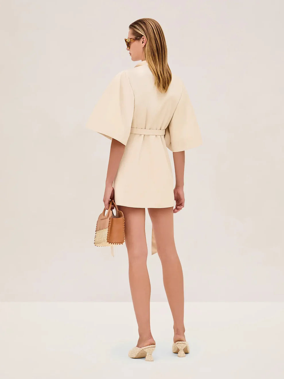 Corya Dress in Beige