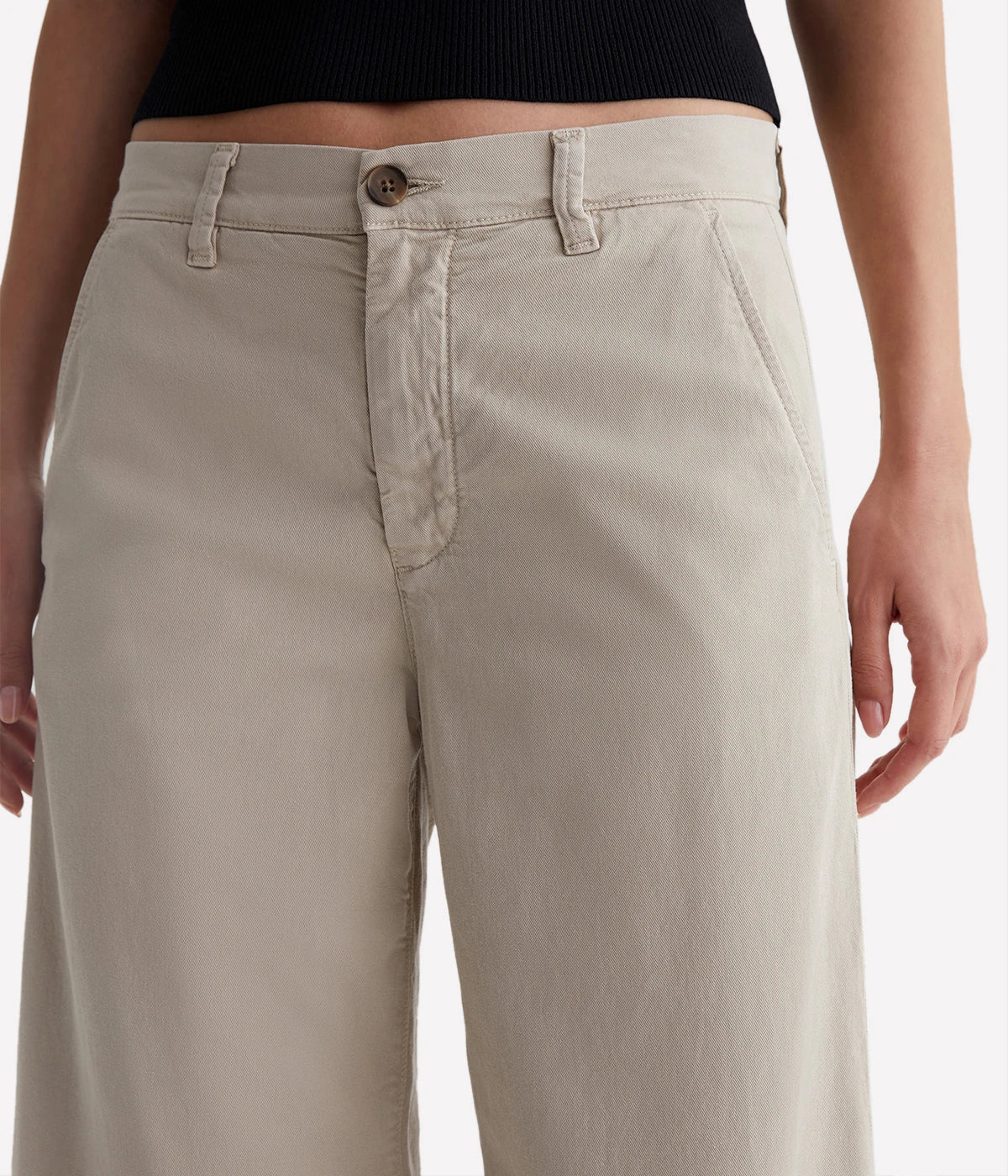 Caden Wide Leg Pant in Flax