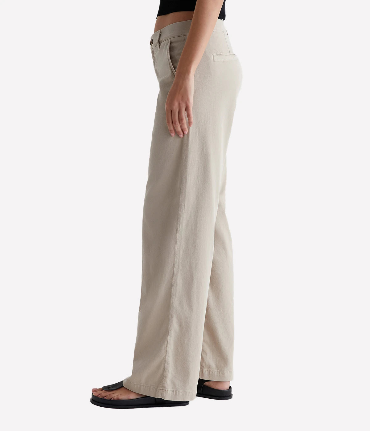 Caden Wide Leg Pant in Flax