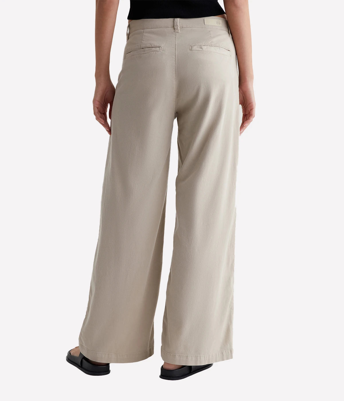 Caden Wide Leg Pant in Flax