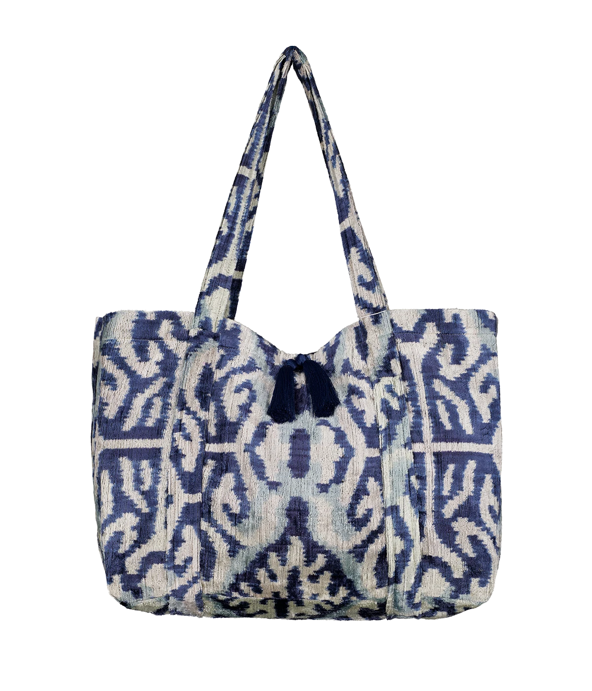 Emily Tote in Navy Grey