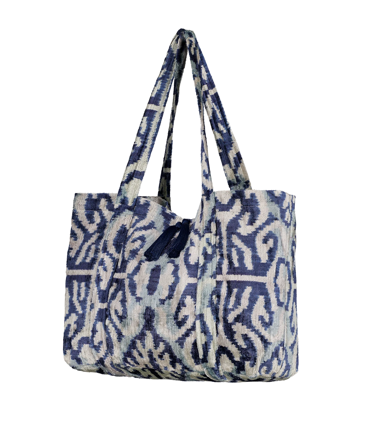 Emily Tote in Navy Grey