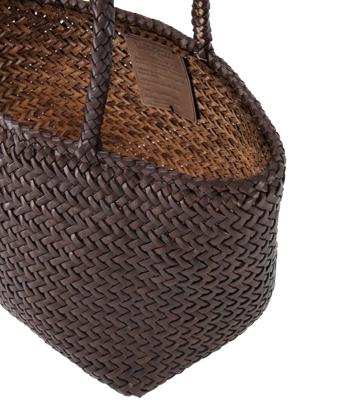 Grace Small Basket Bag in Brown