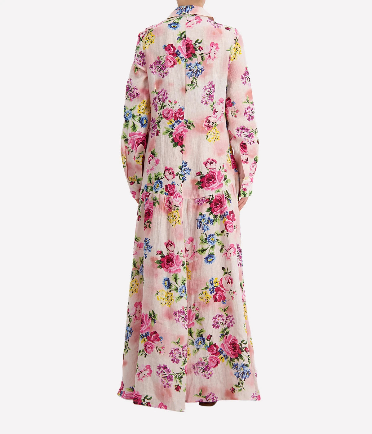 Long Shirt Dress in Rose