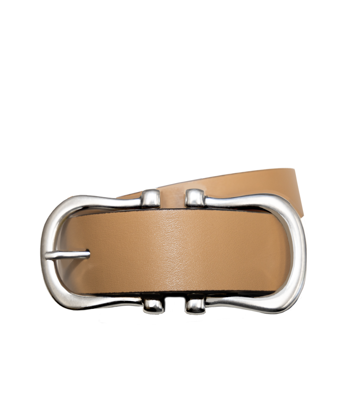 Silver Baby Nicky X Belt in Cappuccino