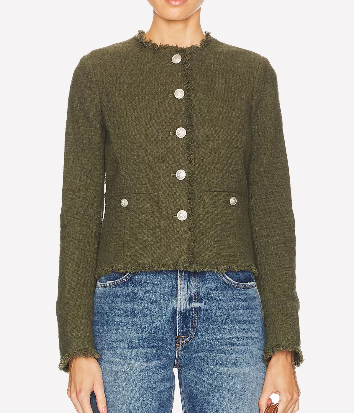 Carmen Tweed Jacket in Army