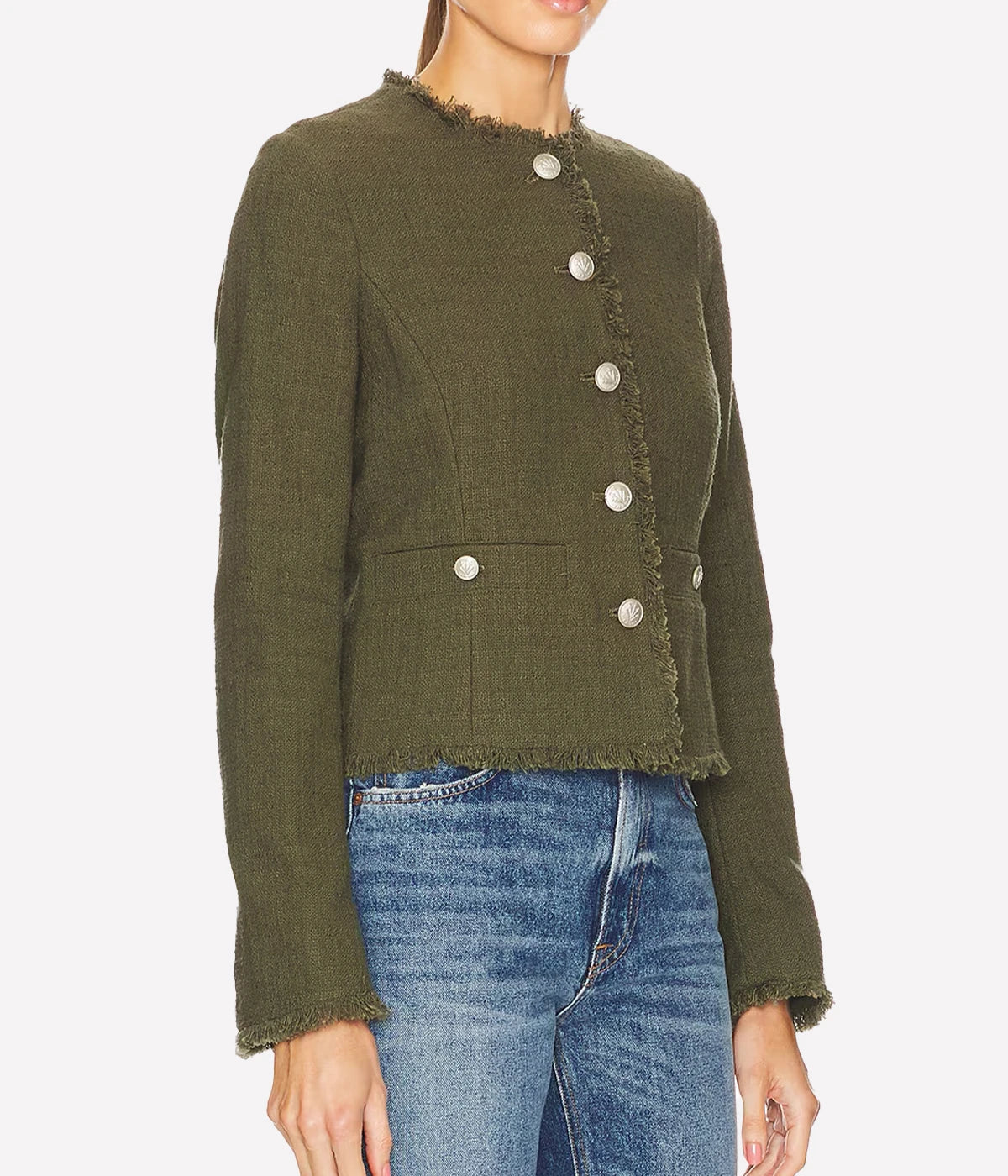 Carmen Tweed Jacket in Army