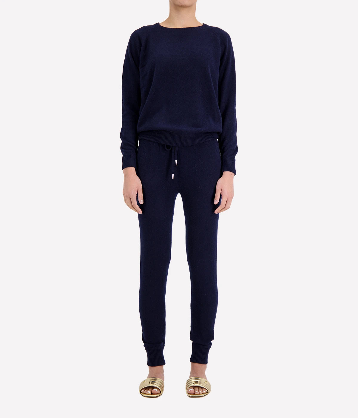 Cashmere Sweat Crew in Navy