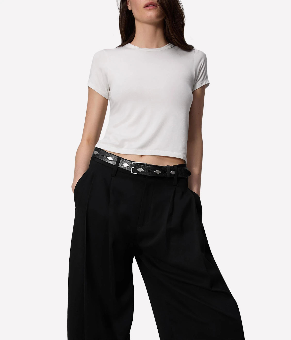 Cecily Crepe Pant in Black