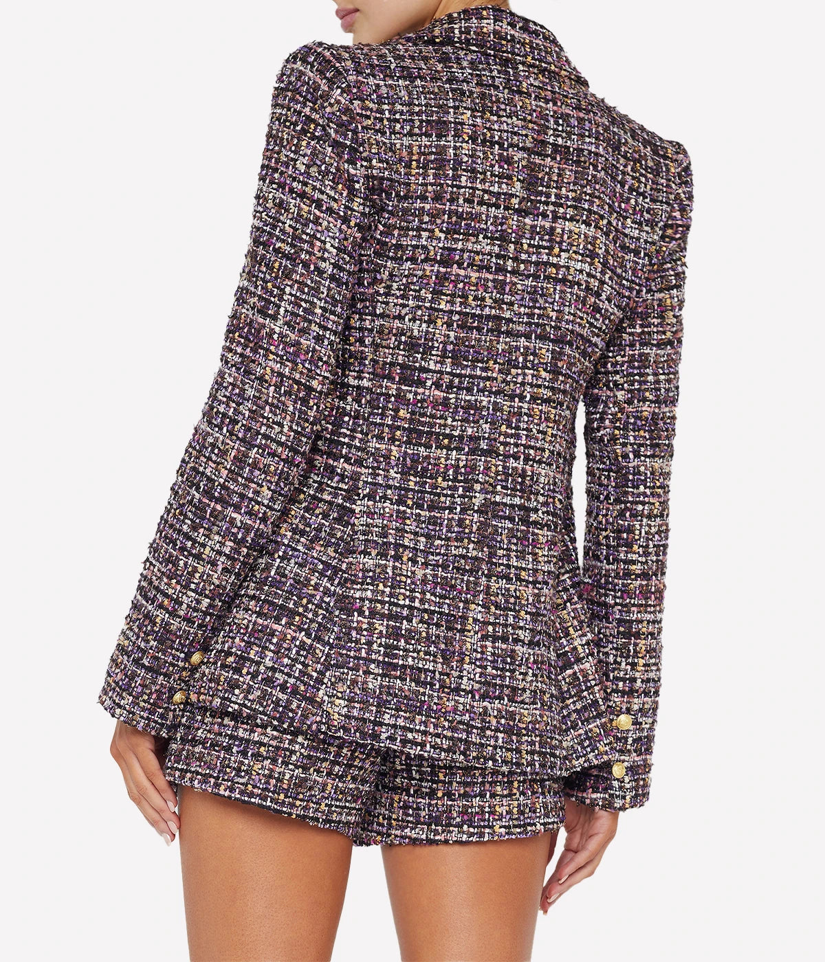 Chamberlain Blazer in Purple Multi Tweed