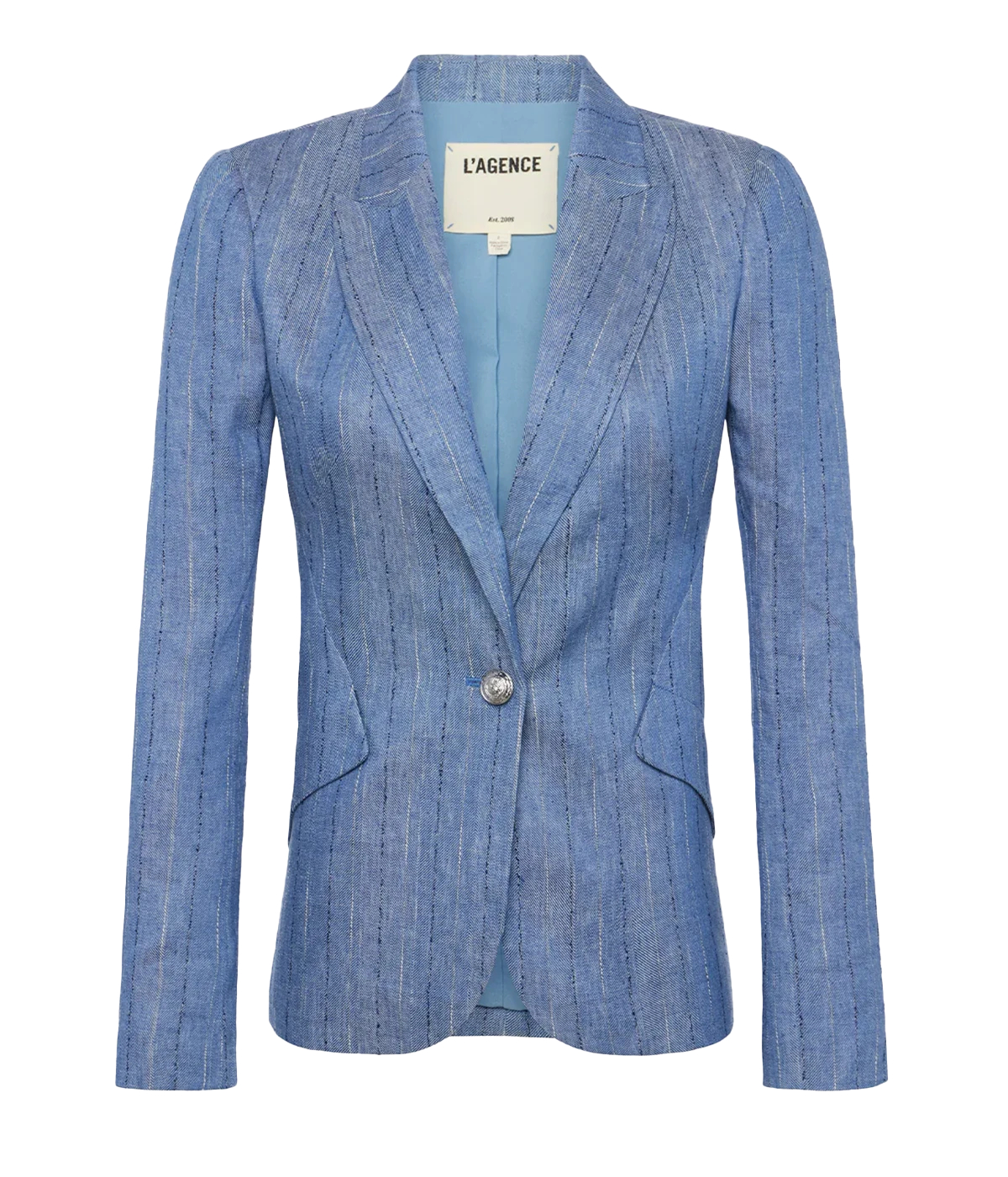 Chamberlain Blazer in Slate Blue Pinstripe