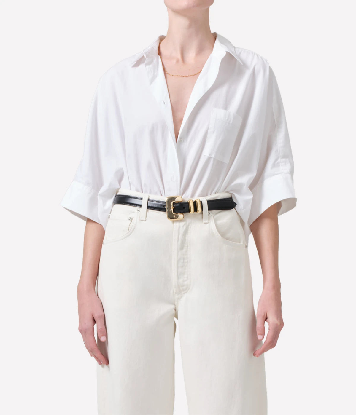 Claire Origrami Shirt in Optic White