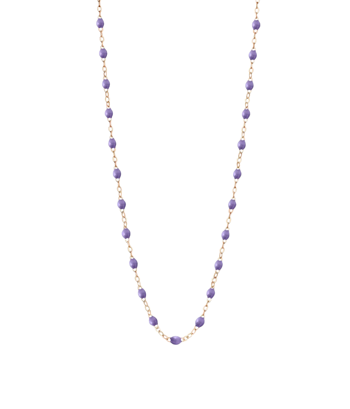 Classic Gigi Necklace in 18K Yellow Gold Mauve