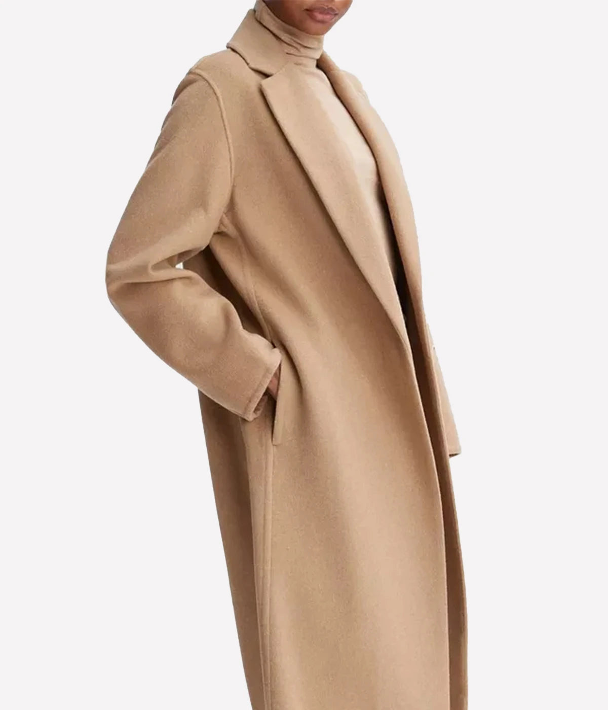 Classic Straight Coat in Camello