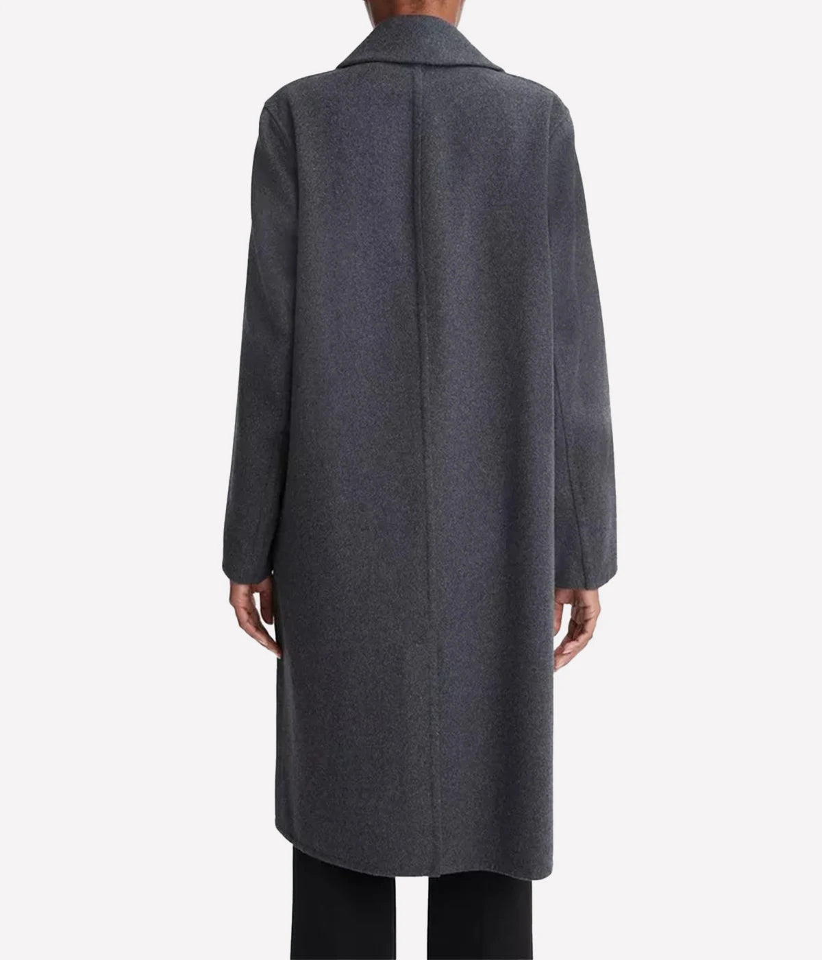 Classic Straight Coat in Charcoal