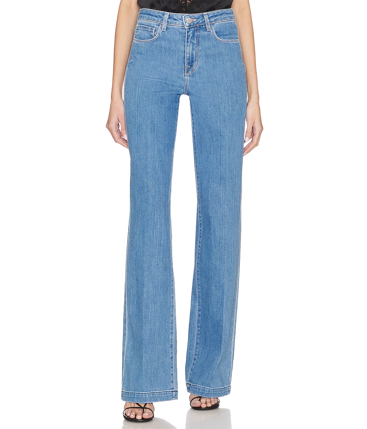 Clayton High Rise Wide Leg Jean in Salina