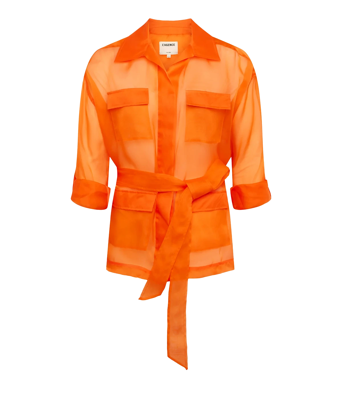 Colson Safari Jacket in Pop Orange