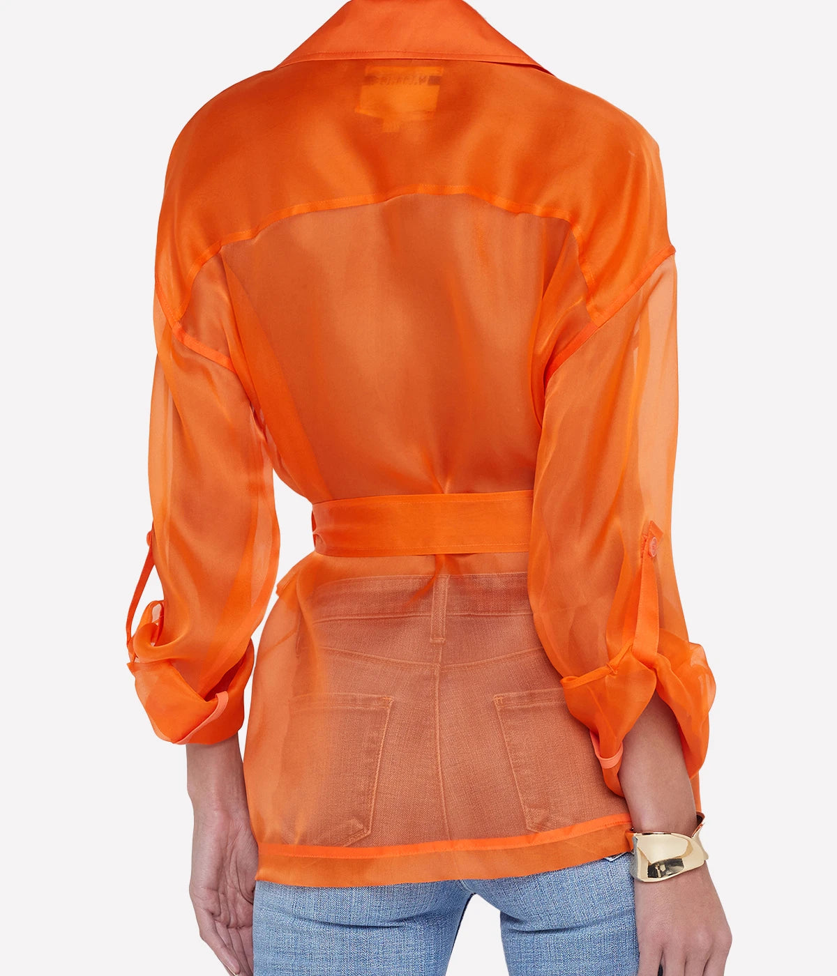 Colson Safari Jacket in Pop Orange